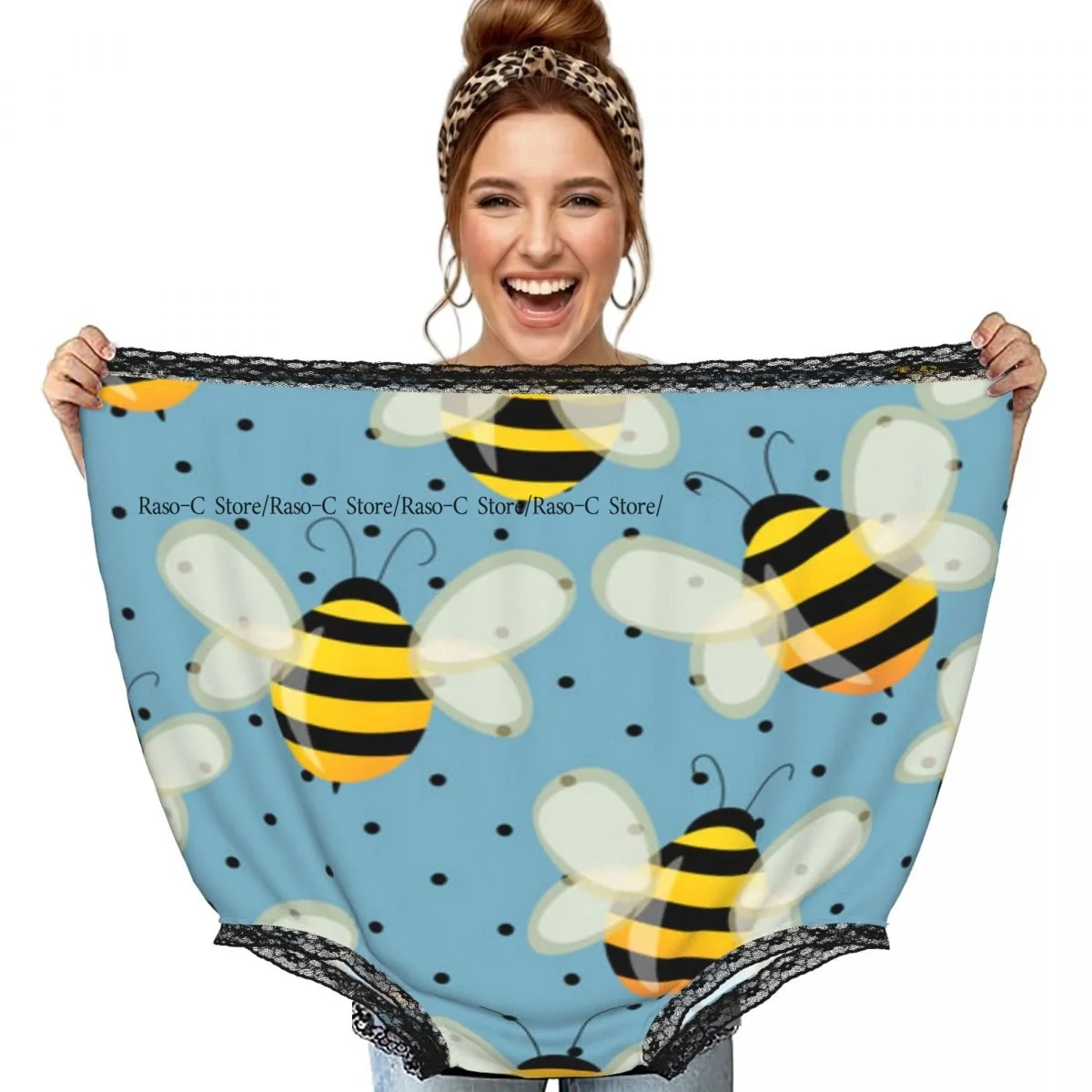 Funny Grandma Underwear Bees On Blue Polka Dots Background Casual Prank Presents
Funny Grandma Underwear Bees On Blue Polka Dots Background Casual Prank Presents