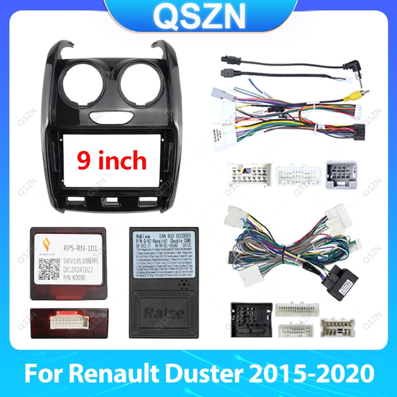 Для Renault Duster 2015-2020 9-дюймовый УФ-черный автомобильный радиоприемник, лицевая рамка, лицевая панель, монтажная стереосистема, головное устройство, кабель Canbus, рамка
Для Renault Duster 2015-2020 9-дюймовый УФ-черный автомобильный радиоприемник, лицевая рамка, лицевая панель, монтажная стереосистема, головное устройство, кабель Canbus, рамка