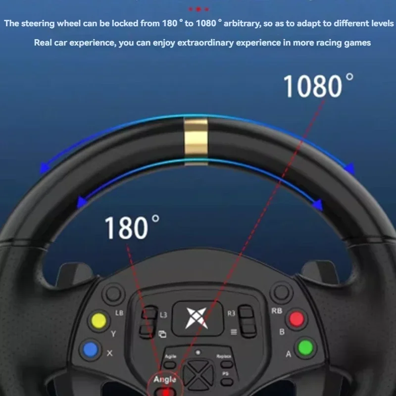 Маленький новый игровой руль G30, симулятор гонок на 1080 градусов, игровая консоль для обучения вождению, совместимая с ПК/PS3/переключателем/
Маленький новый игровой руль G30, симулятор гонок на 1080 градусов, игровая консоль для обучения вождению, совместимая с ПК/PS3/переключателем/