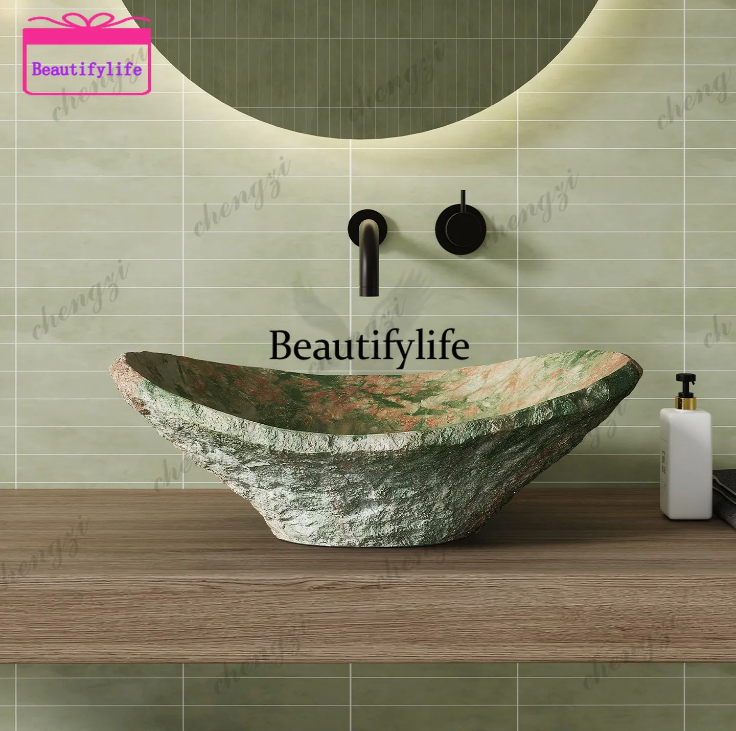 a38 wabi-sandy wind natural travertine art stage wash basin basin Monet Garden Texture Hotel
a38 wabi-sandy wind natural travertine art stage wash basin basin Monet Garden Texture Hotel