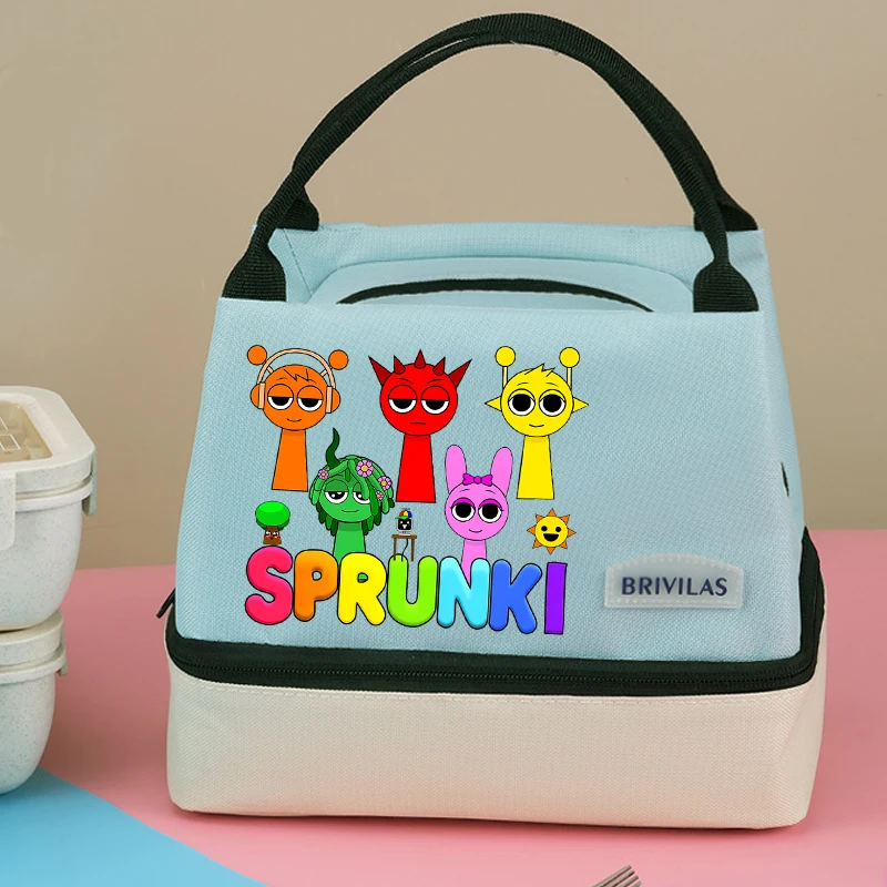 Изолированные сумки для обеда Sprunkis, игра Pinki Oren Raddy Oxford, большие пакеты Bento, портативная детская термоизоляционная сумка для еды для пикника
Изолированные сумки для обеда Sprunkis, игра Pinki Oren Raddy Oxford, большие пакеты Bento, портативная детская термоизоляционная сумка для еды для пикника