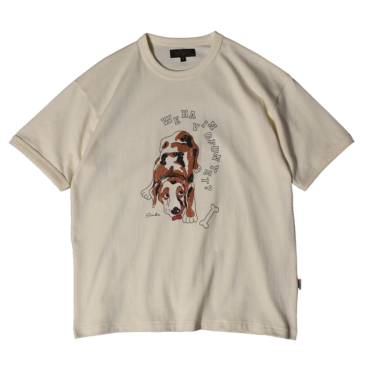 Second Order Graphic T-Shirt with Labrador Dog Loose Fit Cotton Short-Sleeve Tee Beige
Second Order Graphic T-Shirt with Labrador Dog Loose Fit Cotton Short-Sleeve Tee Beige