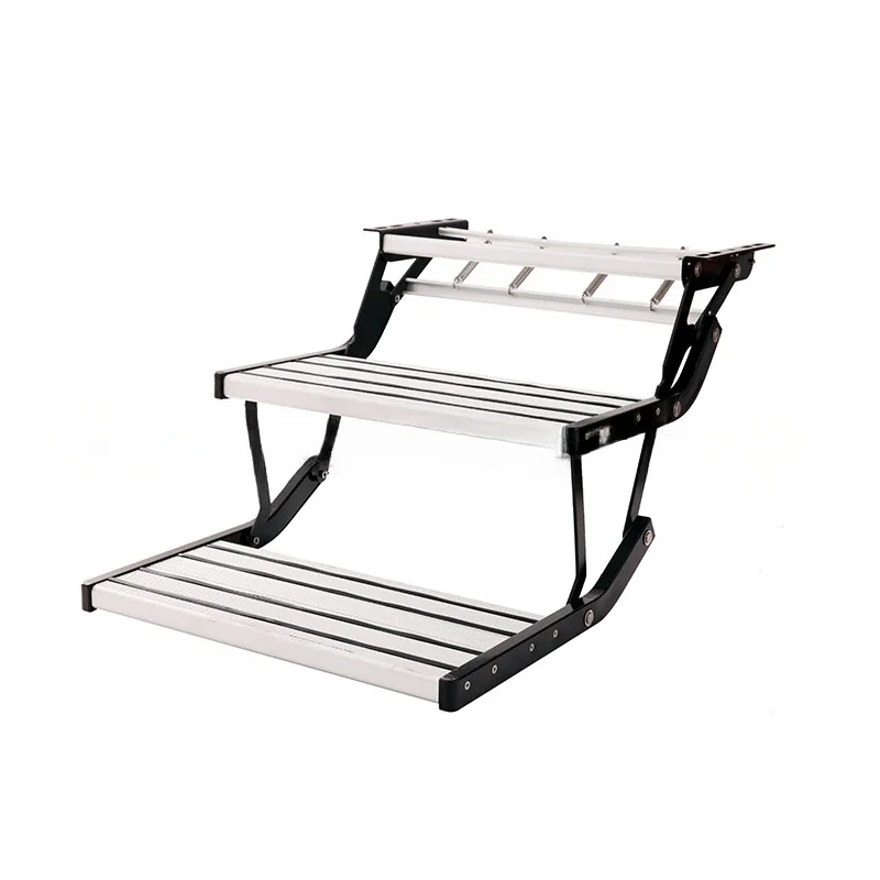 RV folding aluminum alloy pedal, load-bearing 220KG manual double-layer trailer pedal 550 * 230mm
RV folding aluminum alloy pedal, load-bearing 220KG manual double-layer trailer pedal 550 * 230mm