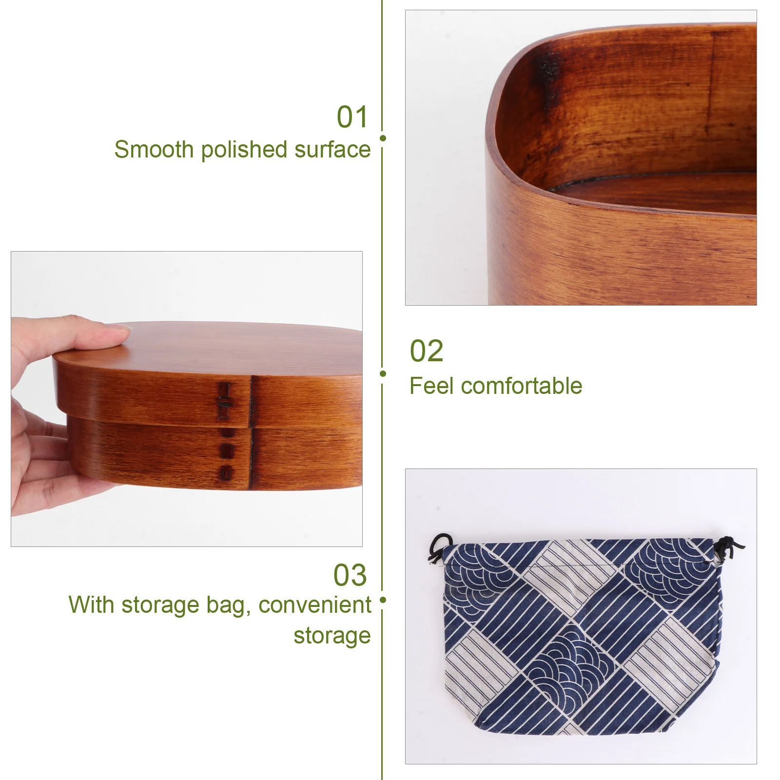 Portable Wooden Bento Box Natural Eco-Conscious Lunch Container Smooth Surface Strap Ideal for Picnics Commuting
Portable Wooden Bento Box Natural Eco-Conscious Lunch Container Smooth Surface Strap Ideal for Picnics Commuting