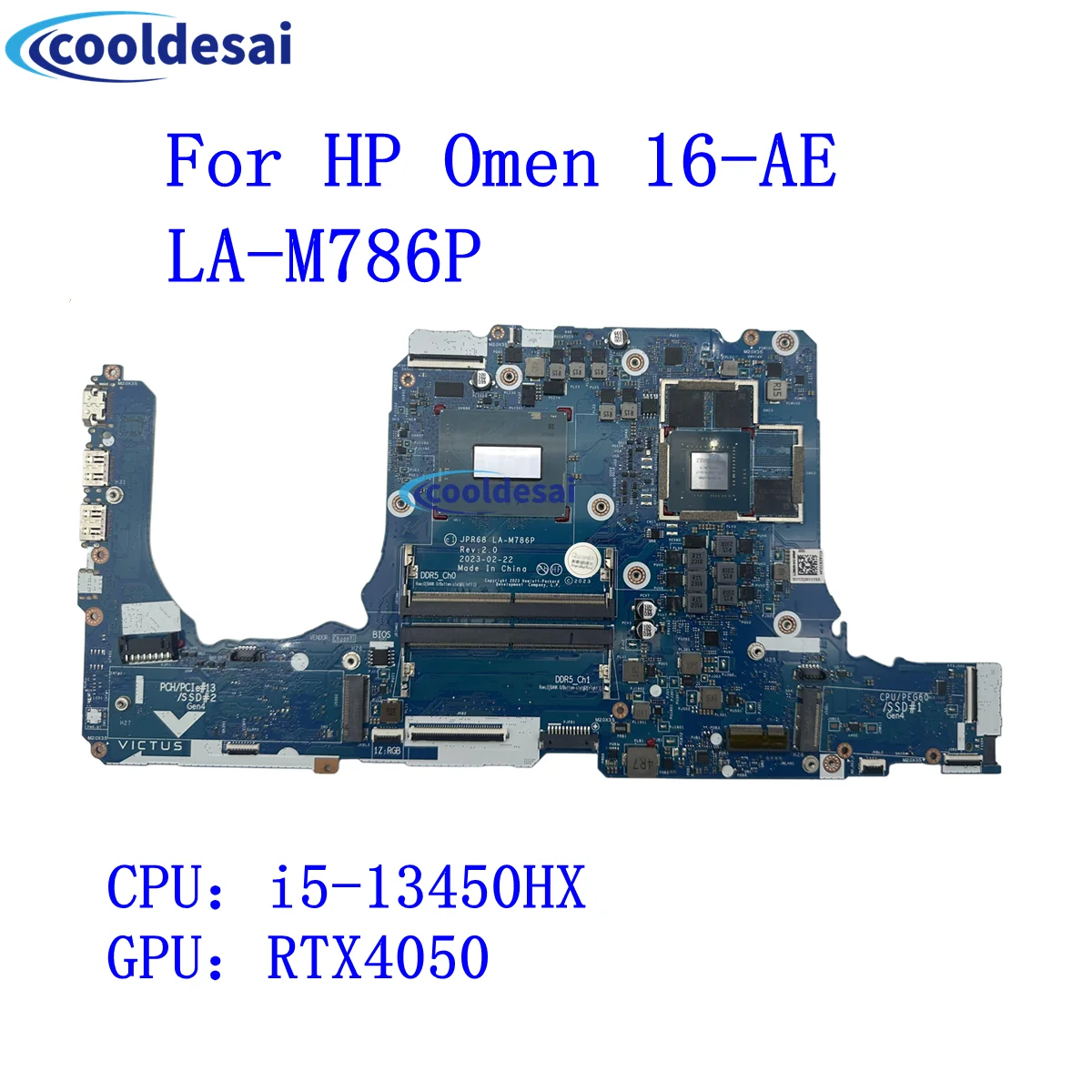 LA-M786P для ноутбука HP Omen 16-AE, материнская плата i5-13450HX SRMEE, процессор RTX4050 GN21-X2-K1-A1, графический процессор, 100% полное тестирование, точечный инвентарь
LA-M786P для ноутбука HP Omen 16-AE, материнская плата i5-13450HX SRMEE, процессор RTX4050 GN21-X2-K1-A1, графический процессор, 100% полное тестирование, точечный инвентарь
