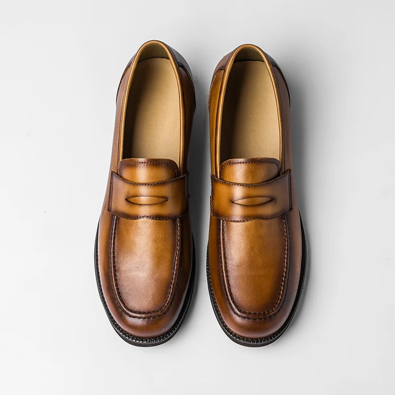 Spring Business Casual Men Shoes Real Leather Top Quality Formal Dress Loafers British Work Wedding Oxfords Slip-On Luxury Shoes
Spring Business Casual Men Shoes Real Leather Top Quality Formal Dress Loafers British Work Wedding Oxfords Slip-On Luxury Shoes