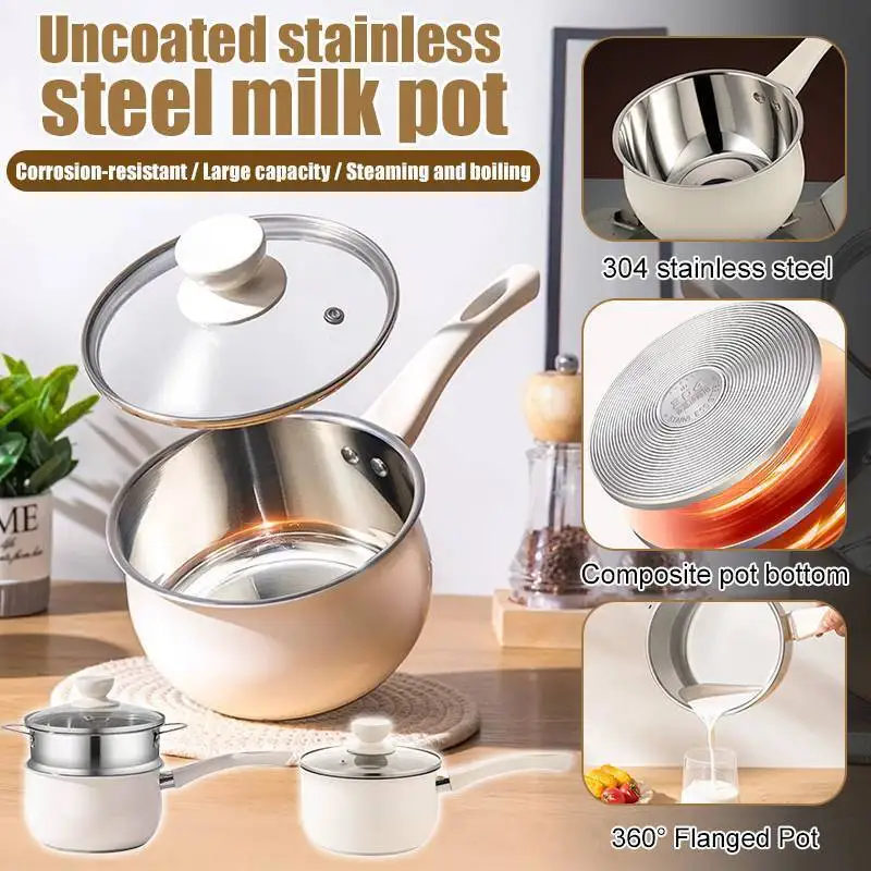 Home 304 Stainless Steel Coating-free Stock Pot - Suitable for Multiple Stoves, Ideal for Boiling Soup/Rice & Daily Home
Home 304 Stainless Steel Coating-free Stock Pot - Suitable for Multiple Stoves, Ideal for Boiling Soup/Rice & Daily Home