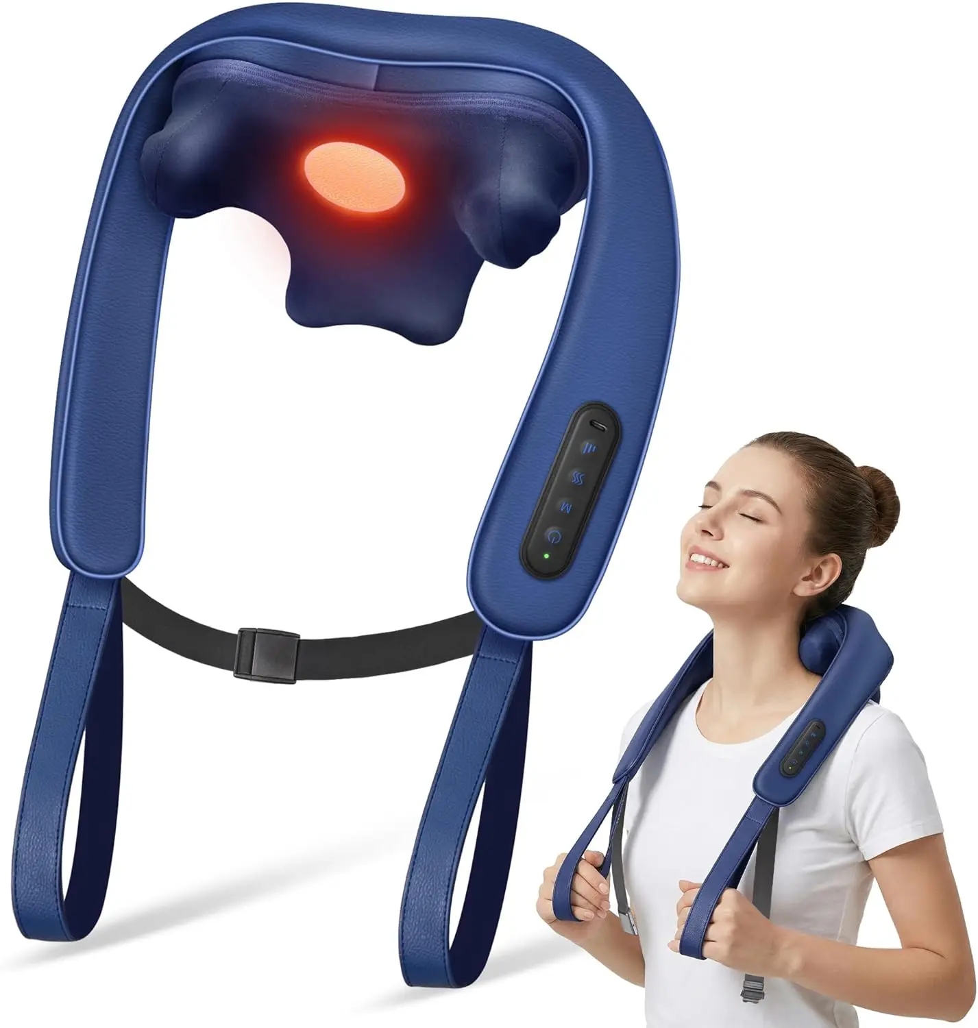 Cordless Neck Massager with Heat - 3 Modes, 2 Intensity Levels for Pain Relief & Daily Comfort
Cordless Neck Massager with Heat - 3 Modes, 2 Intensity Levels for Pain Relief & Daily Comfort