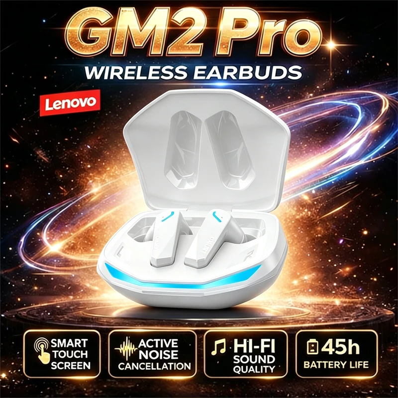 Беспроводные наушники Choice Lenovo GM2 Pro Bluetooth V5.3, двухрежимная игровая гарнитура, HD-звоны, низкая задержка, новинка 2026 года
Беспроводные наушники Choice Lenovo GM2 Pro Bluetooth V5.3, двухрежимная игровая гарнитура, HD-звоны, низкая задержка, новинка 2026 года