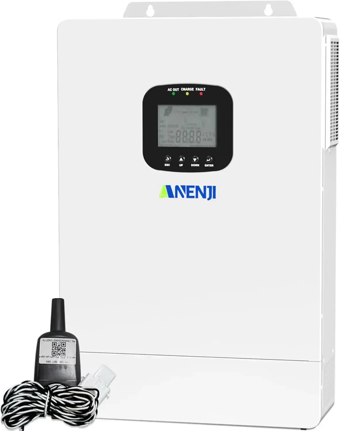 3600W Hybrid Solar Inverter 48V DC to 110V AC, Pure Sine Wave, Built-in 80A MPPT Controller, 98% Efficiency, Support Parallel 6
3600W Hybrid Solar Inverter 48V DC to 110V AC, Pure Sine Wave, Built-in 80A MPPT Controller, 98% Efficiency, Support Parallel 6