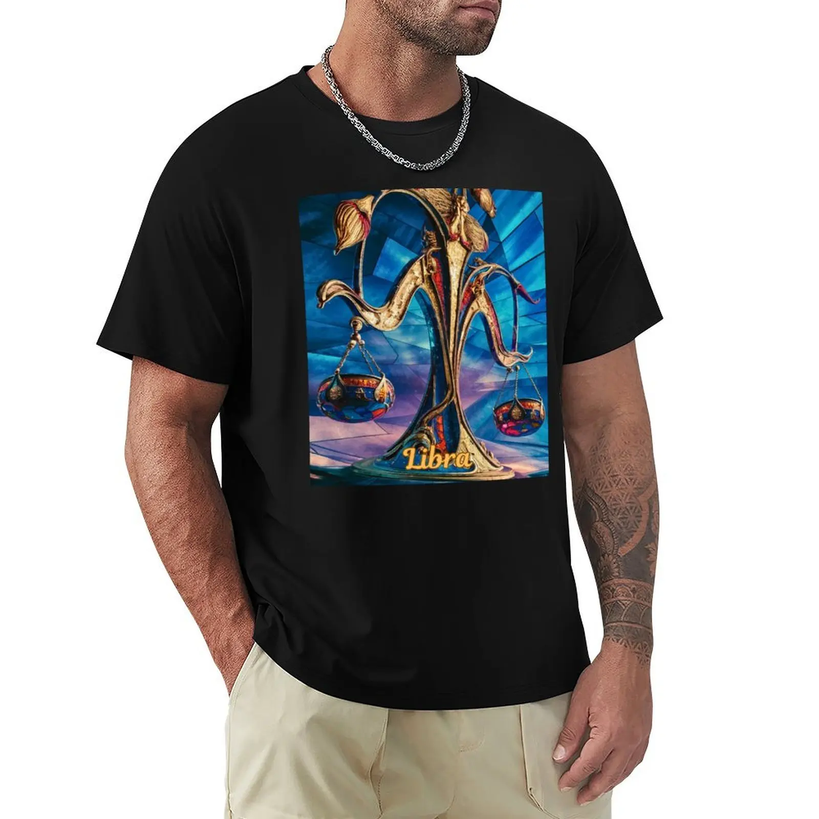 Libra Zodiac, stained glass T-Shirt Big Size Loose Fit Tee Shirt
Libra Zodiac, stained glass T-Shirt Big Size Loose Fit Tee Shirt