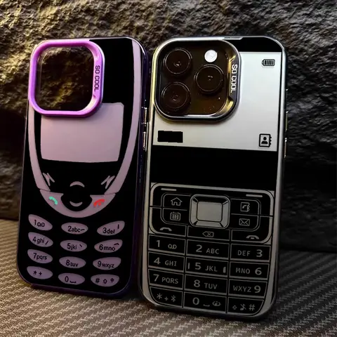 Retro Simulation Keypad Case for Xiaomi Redmi 15 15C 14C 13 13X 13C 12 12C 10 10A 10C A5 A4 A3 Turbo 4 K80 K70 K60 K50 K40 Pro
