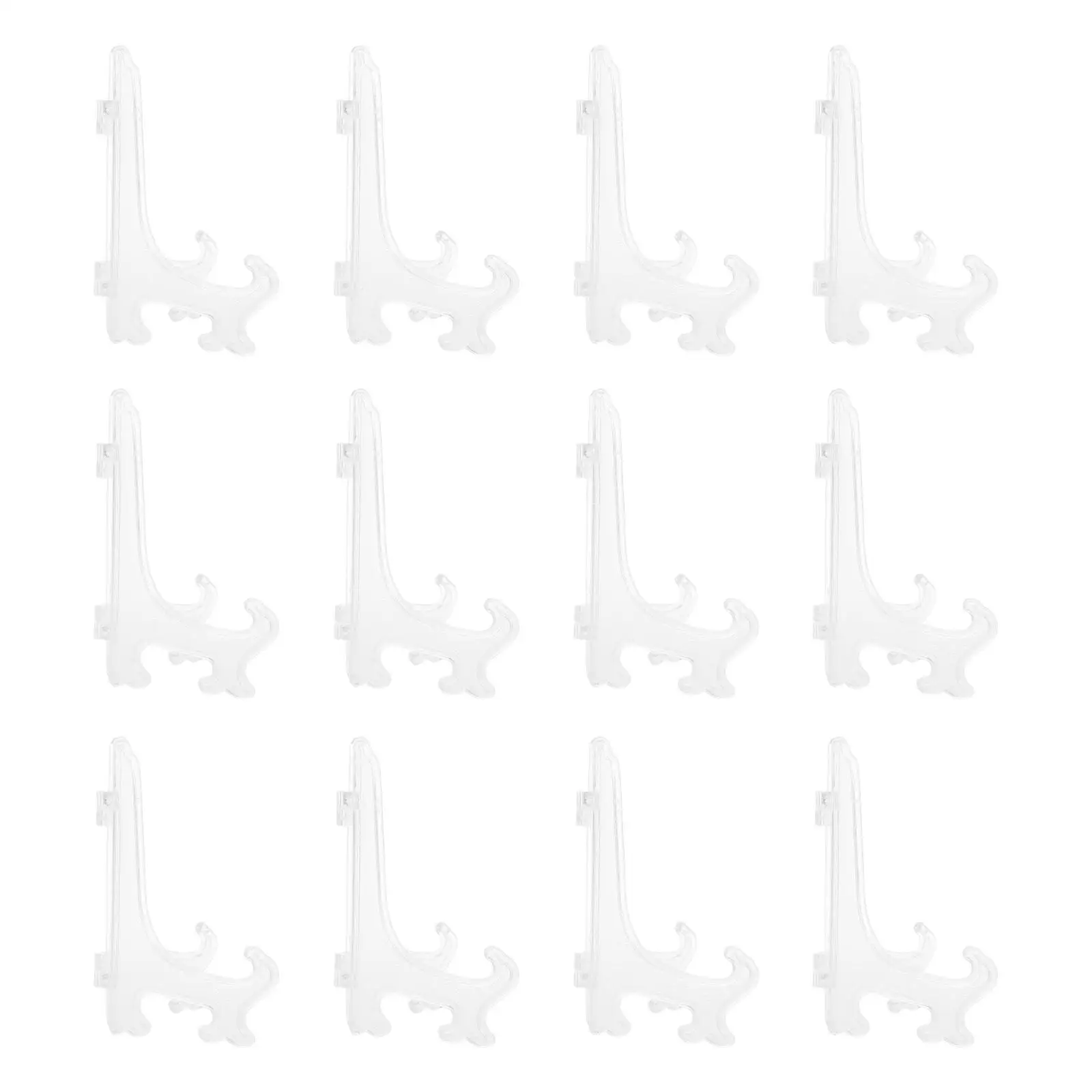 12 Pcs Transparent Hanging Rack Plate Stand Dish Holder Display Tray Plastic Tea Cake
12 Pcs Transparent Hanging Rack Plate Stand Dish Holder Display Tray Plastic Tea Cake