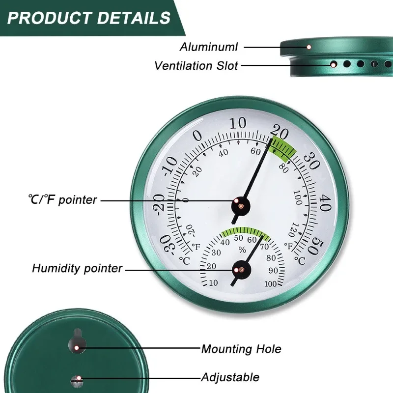 2 In 1 Stainless Steel Thermometer Hygrometer Auto Measure Thermometer for Home Office Temperature Humidity Meter
2 In 1 Stainless Steel Thermometer Hygrometer Auto Measure Thermometer for Home Office Temperature Humidity Meter