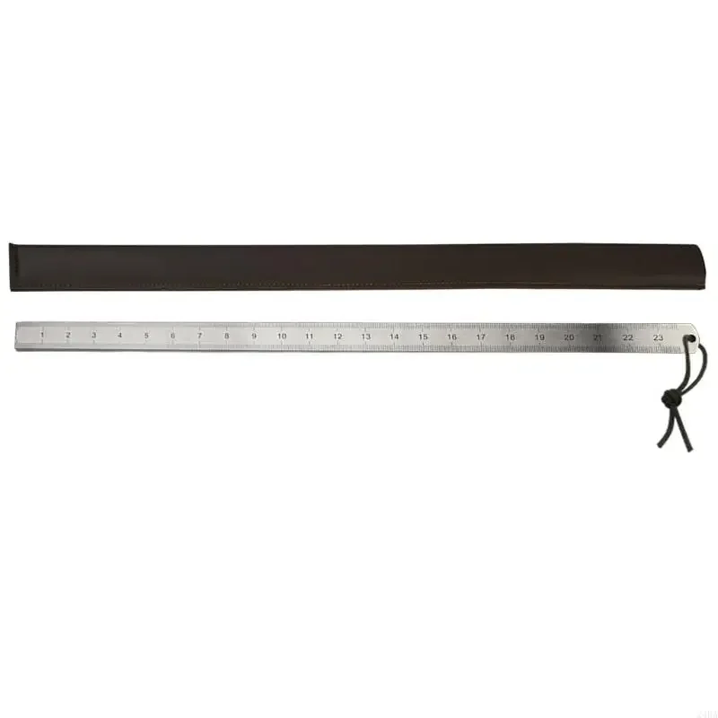 Industrial Metal Measuring Tool 5mm Thick Not Slip Grip Technical Drafting Rulers
