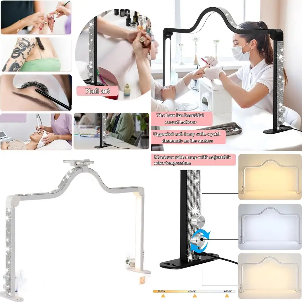 Upgraded Adjustable LED Nail and Lash Lamp for Beauty, Eyelashes, Tattoos, and More in White
Upgraded Adjustable LED Nail and Lash Lamp for Beauty, Eyelashes, Tattoos, and More in White