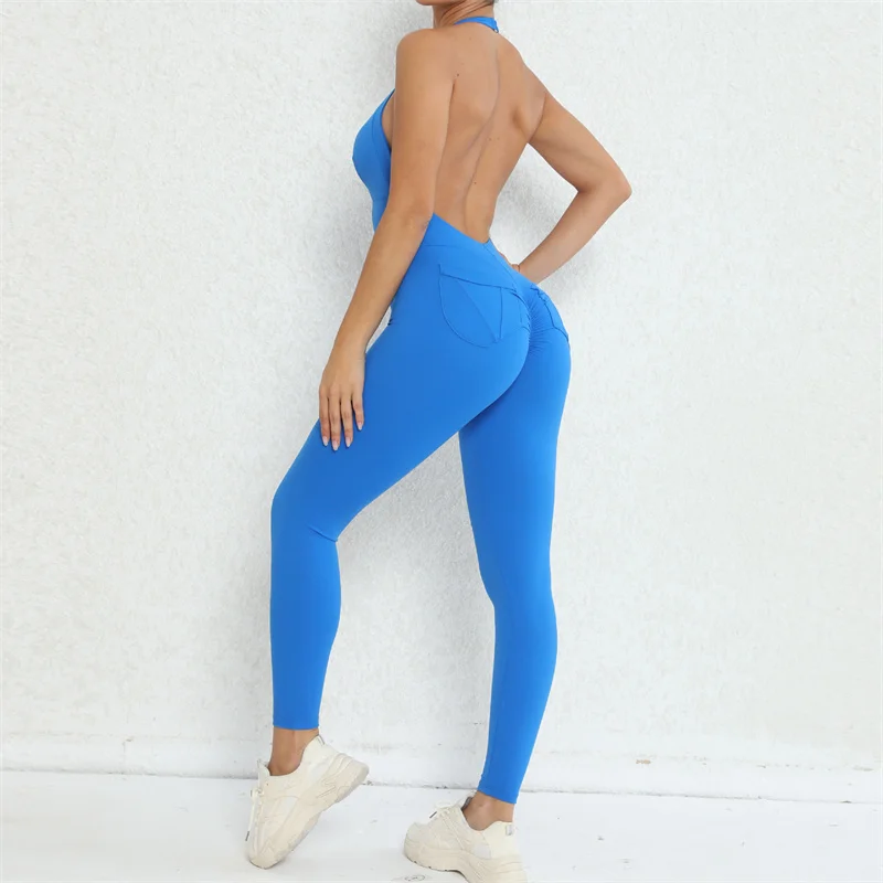 SVEIC Fitness Jumpsuit Sports Yoga Pants Bodysuit Sexy Back With Pocket Hanging Neck Workout Activewear Tights Women Gym Clothes
SVEIC Fitness Jumpsuit Sports Yoga Pants Bodysuit Sexy Back With Pocket Hanging Neck Workout Activewear Tights Women Gym Clothes