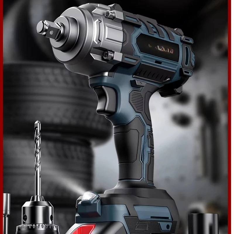 Бесщеточный электрический гаечный ключ с высоким крутящим моментом, литиевая электрическая ветряная пушка, многофункциональный переключатель, ударный гайковерт
Бесщеточный электрический гаечный ключ с высоким крутящим моментом, литиевая электрическая ветряная пушка, многофункциональный переключатель, ударный гайковерт