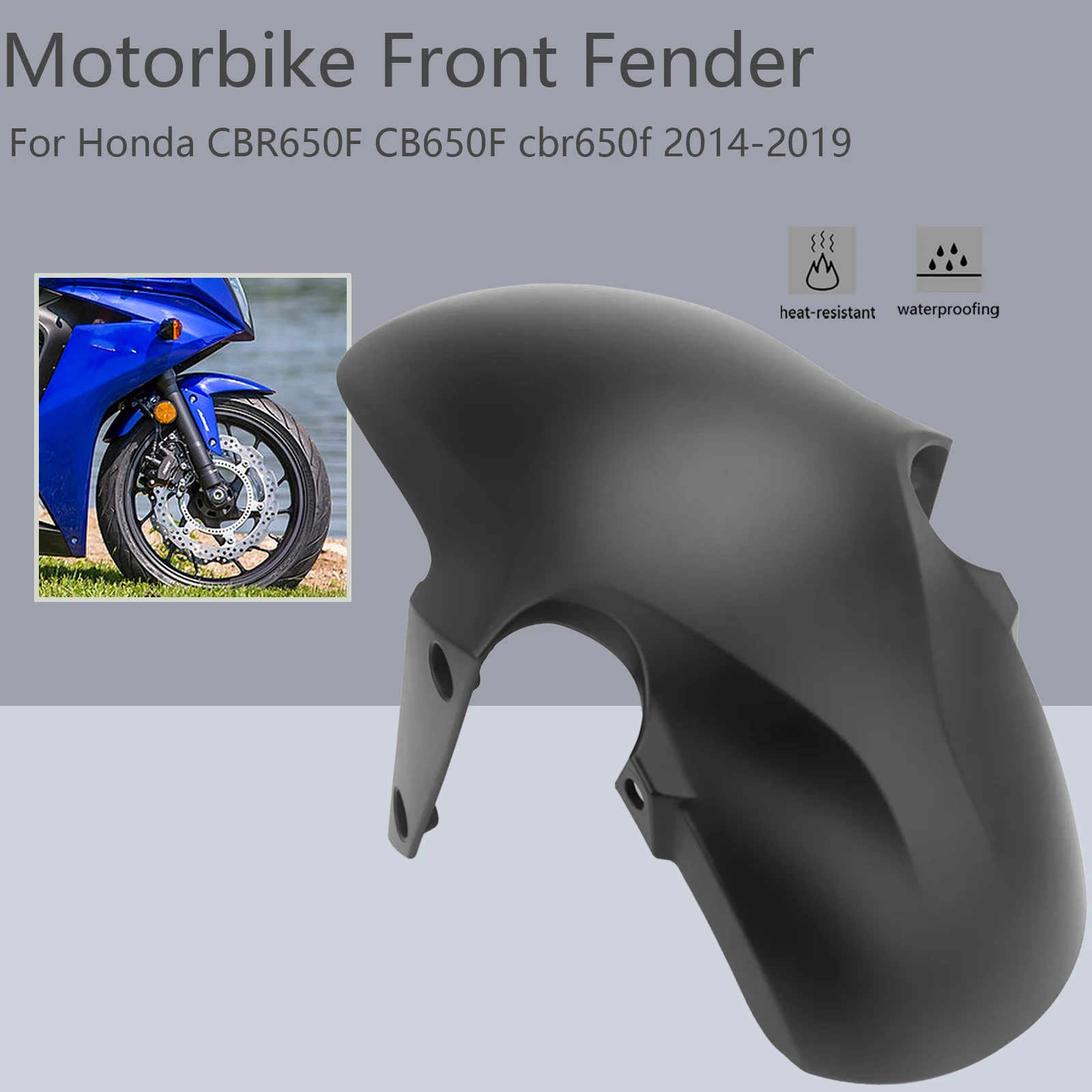 Motorcycle Front Fender Mudguard Splash Guard ABS Fairing Accessories For Honda CBR650F CB650F cbr650f cbr 650 f 2014-2019
Motorcycle Front Fender Mudguard Splash Guard ABS Fairing Accessories For Honda CBR650F CB650F cbr650f cbr 650 f 2014-2019