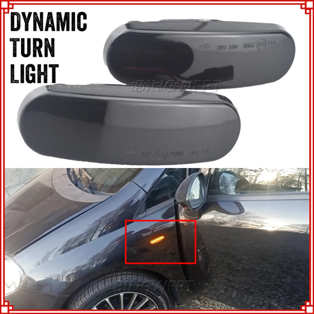 2x NEW Dynamic LED Turn Signal Side Marker Light Repeater Lamp For Fiat Panda 169 Grande Punto Inkl Evo Doblo Fiorino Linea Idea
2x NEW Dynamic LED Turn Signal Side Marker Light Repeater Lamp For Fiat Panda 169 Grande Punto Inkl Evo Doblo Fiorino Linea Idea