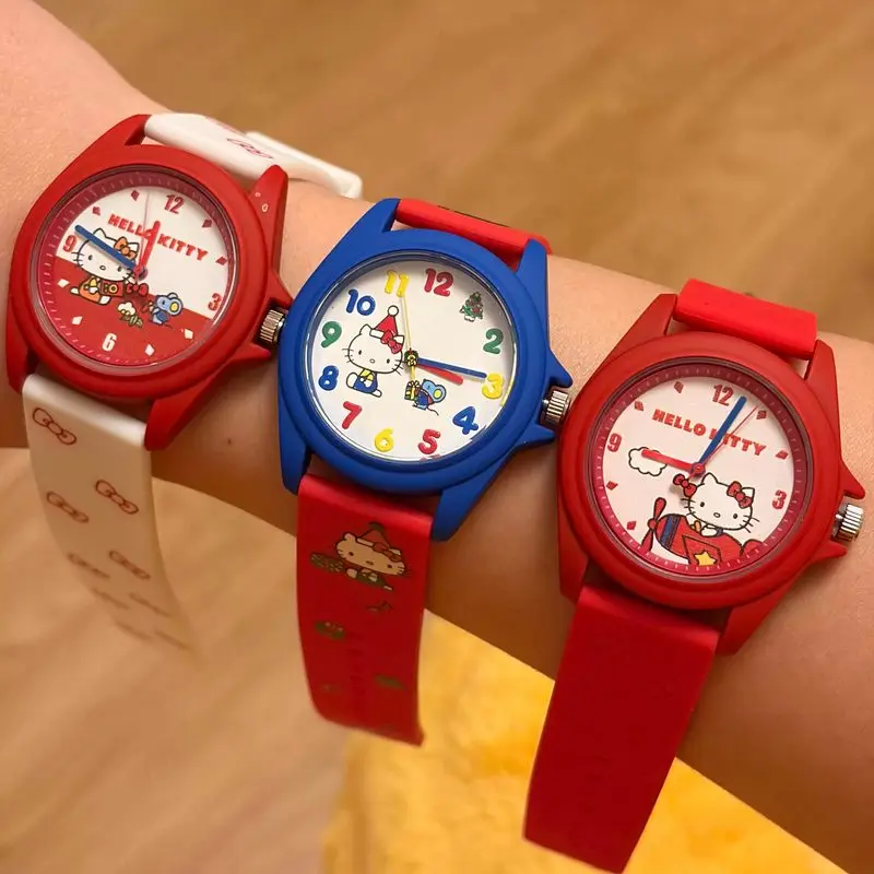 Оригинальные часы Sanrio Hello Kitty, красочные пластиковые, с персонажами мультфильмов, в подарочной упаковке, для детей, девочек, женщин, повседневные, модные, наручные.
Оригинальные часы Sanrio Hello Kitty, красочные пластиковые, с персонажами мультфильмов, в подарочной упаковке, для детей, девочек, женщин, повседневные, модные, наручные.