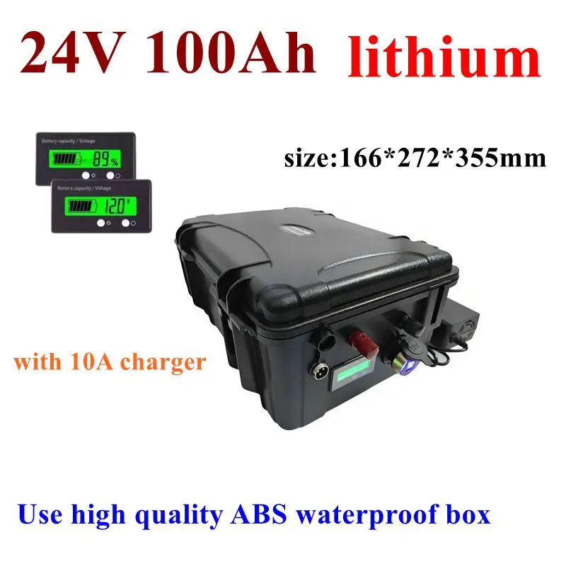 24V 100AH Lithium ion battery 24V waterproof Li-polymer for 1500W 2400W RV EV solar storage inverter bike +10A Charger
24V 100AH Lithium ion battery 24V waterproof Li-polymer for 1500W 2400W RV EV solar storage inverter bike +10A Charger