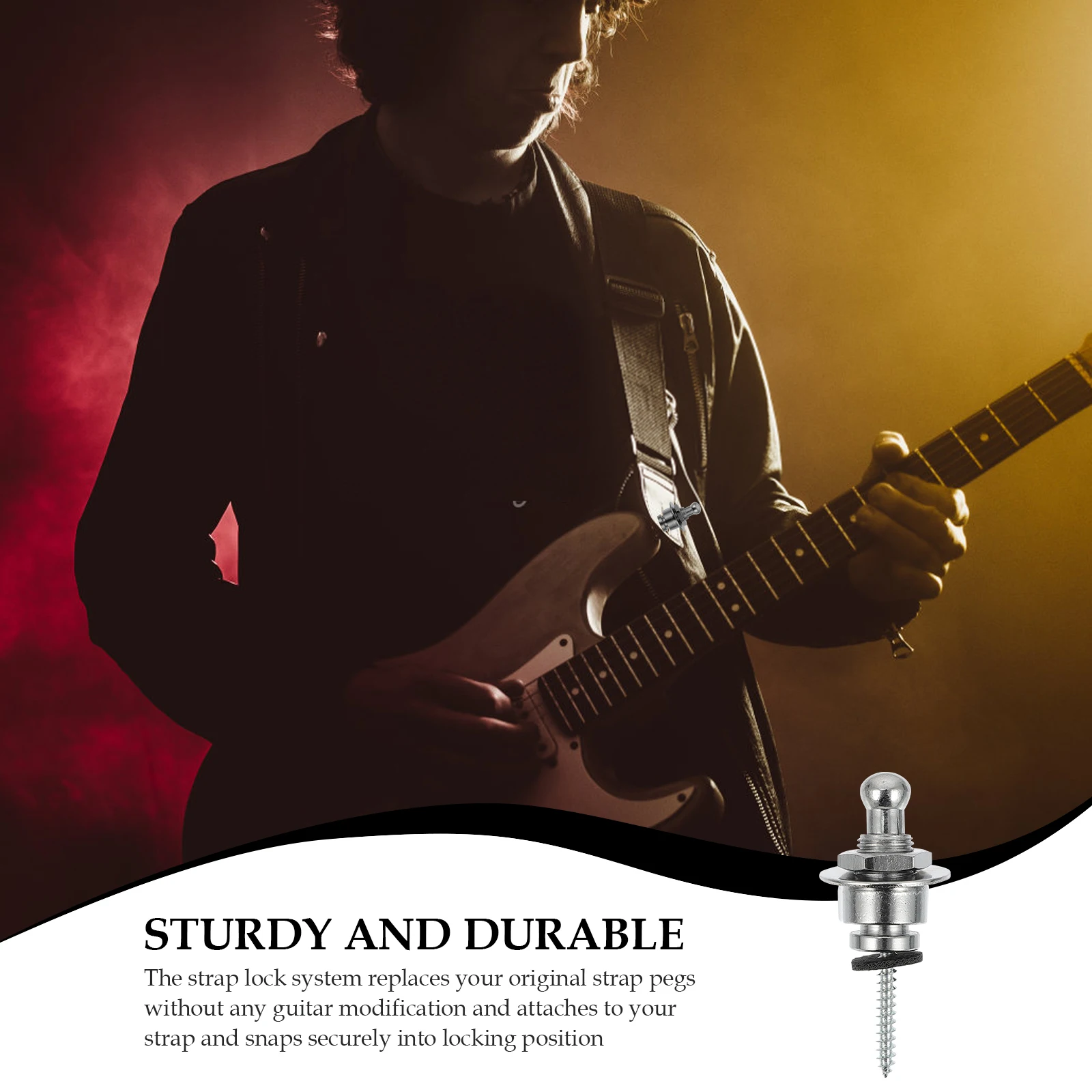 2pcs Anti-Slip Tail Nails Strap Locks Bass Belt Buckles Security Fixators For Electric Acoustic Guitar Durable Easy Install
2pcs Anti-Slip Tail Nails Strap Locks Bass Belt Buckles Security Fixators For Electric Acoustic Guitar Durable Easy Install