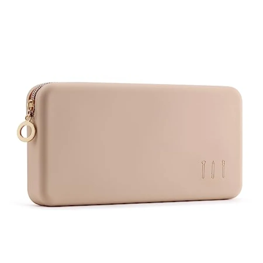 Zipper Makeup Brushes Bag For Travel, Large Silicone Makeup Brush Holder, Make Up Brushes Pouch Case for Makeup Tools - Khaki
Zipper Makeup Brushes Bag For Travel, Large Silicone Makeup Brush Holder, Make Up Brushes Pouch Case for Makeup Tools - Khaki