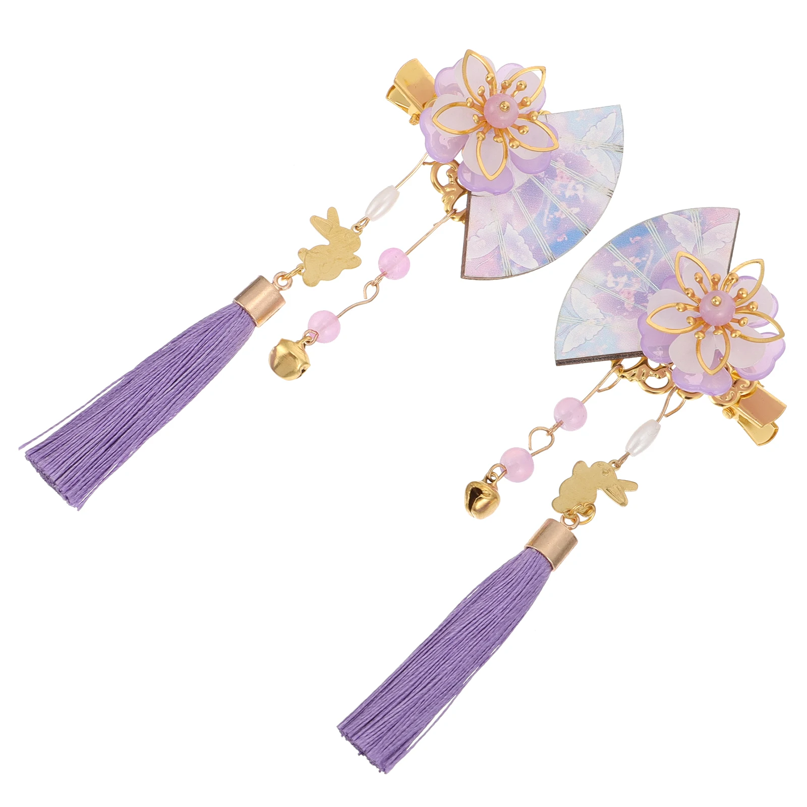 2pcs Flower Hairpin Fan Shape Japanese Style Tassel Hair Clips for Women Purple Spiral Kawaii Hair Accessories Creative
2pcs Flower Hairpin Fan Shape Japanese Style Tassel Hair Clips for Women Purple Spiral Kawaii Hair Accessories Creative