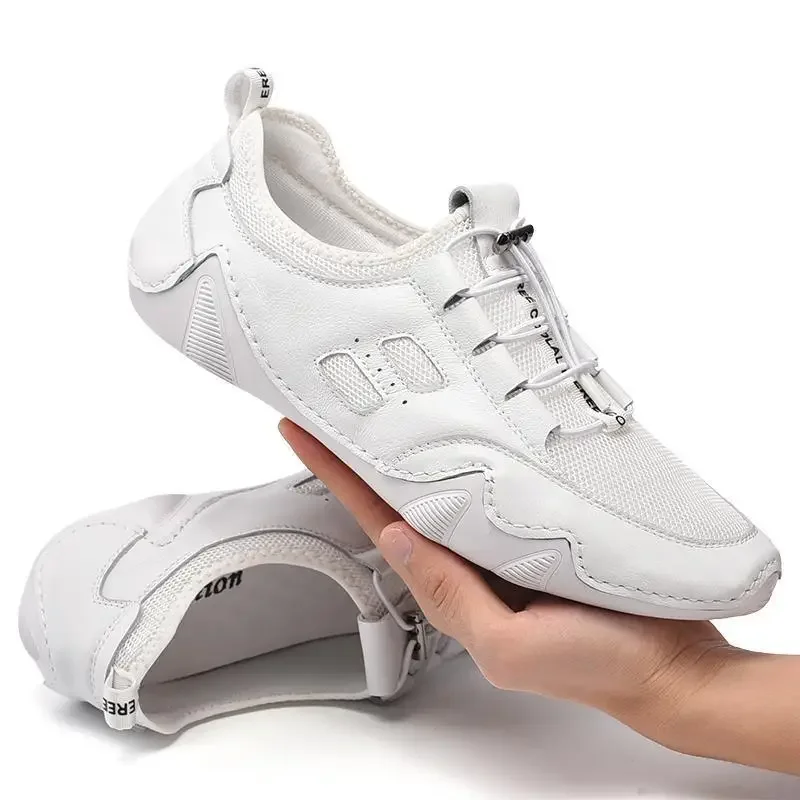 Men's Shoes British Casual Leather Shoes Summer Breathable Driving Leather Moccasins Men's Spring and Autumn Loafers
Men's Shoes British Casual Leather Shoes Summer Breathable Driving Leather Moccasins Men's Spring and Autumn Loafers