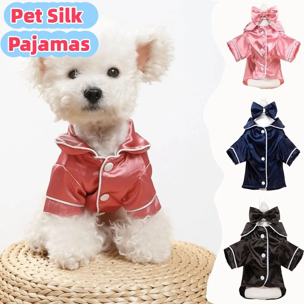 Luxury Soft Pet Silk Pajamas Thin Fabric XS/L Dog Shirt Comfortable Skin-friendly Cat Clothes Casual Use
Luxury Soft Pet Silk Pajamas Thin Fabric XS/L Dog Shirt Comfortable Skin-friendly Cat Clothes Casual Use