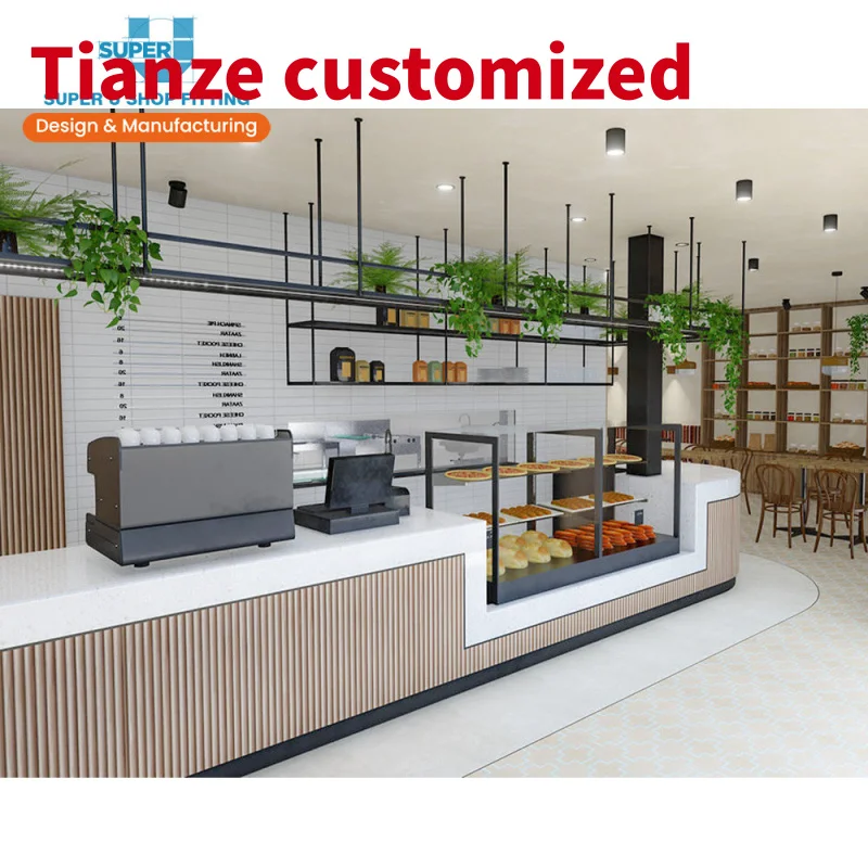 (customized)Custom Wooden Sweets Cafe Shop Furniture Glass Bakery Shop Display Showcase Design Marble Coffee Shop Bar Counter fo
(customized)Custom Wooden Sweets Cafe Shop Furniture Glass Bakery Shop Display Showcase Design Marble Coffee Shop Bar Counter fo
