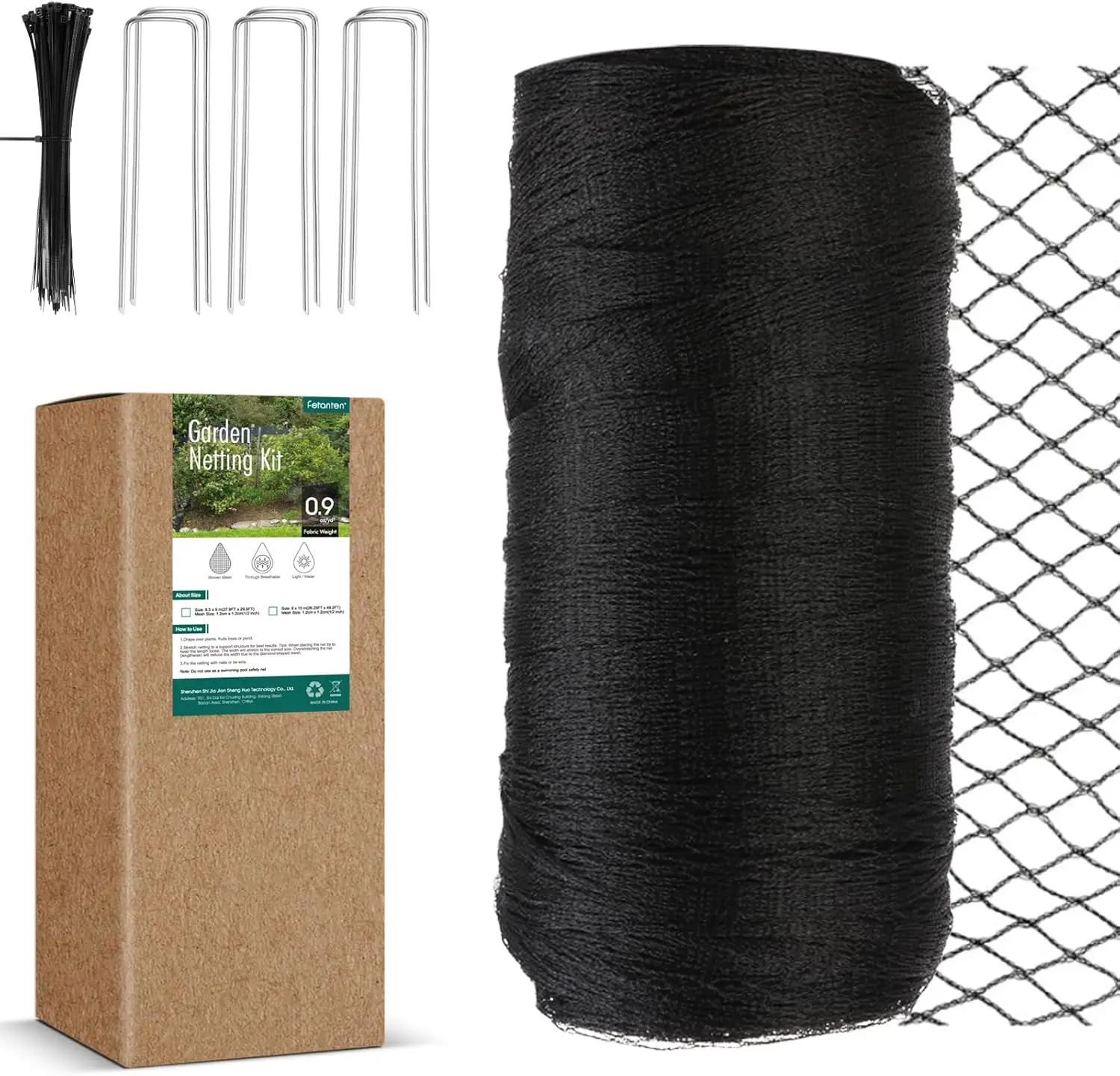 26 x 50 FT Heavy Duty Bird Netting for Garden Protection, 1/2 Inch Woven Mesh, UV Resistant, Reusable
26 x 50 FT Heavy Duty Bird Netting for Garden Protection, 1/2 Inch Woven Mesh, UV Resistant, Reusable