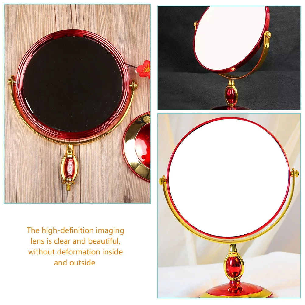 Double-Sided Rotatable High Foot Round Mirror Durable Household Supply Table Mirror for Women Girls
Double-Sided Rotatable High Foot Round Mirror Durable Household Supply Table Mirror for Women Girls