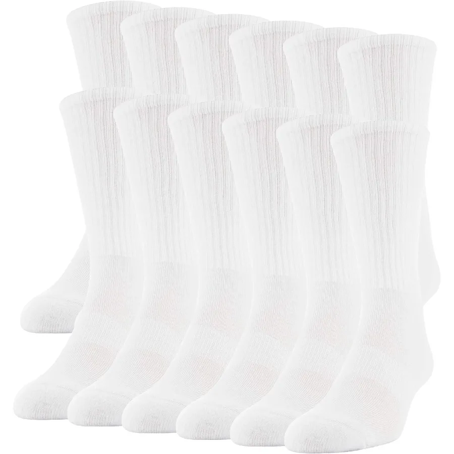 Мужские носки Gildan Performance Crew, 12 пар, идеально подходят для повседневного ношения, спортивных тренировок и длительных часов в ногах, впитывающих влагу 
Мужские носки Gildan Performance Crew, 12 пар, идеально подходят для повседневного ношения, спортивных тренировок и длительных часов в ногах, впитывающих влагу