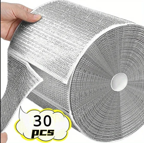 Trapos de alambre de acero de Metal para el hogar, paño de limpieza de doble cara para cocina, olla, sartén, lavado de platos, toalla, trapo de fregado, venta al por mayor