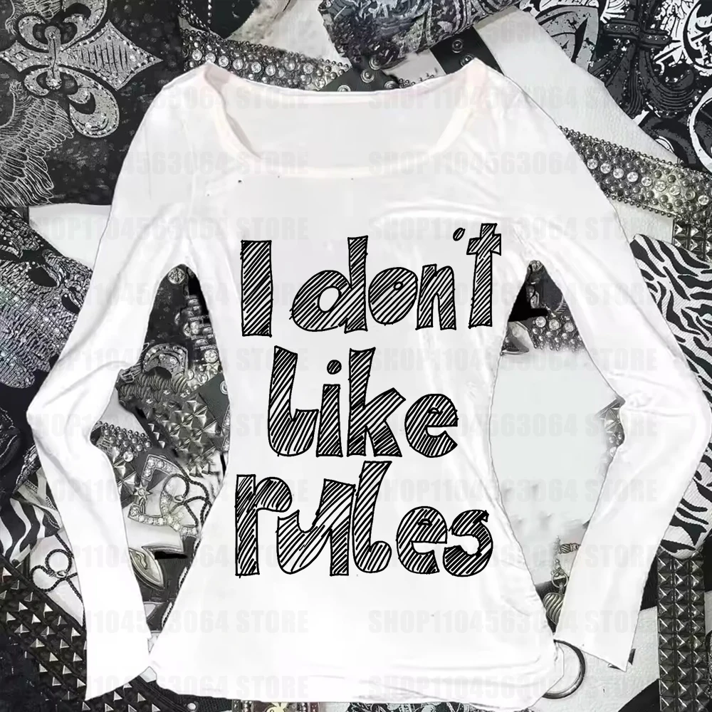 Модный пуловер y2k с длинными рукавами и облегающим дизайном с буквенным принтом в европейском и американском стиле, облегающая футболка с длинными рукавами
Модный пуловер y2k с длинными рукавами и облегающим дизайном с буквенным принтом в европейском и американском стиле, облегающая футболка с длинными рукавами