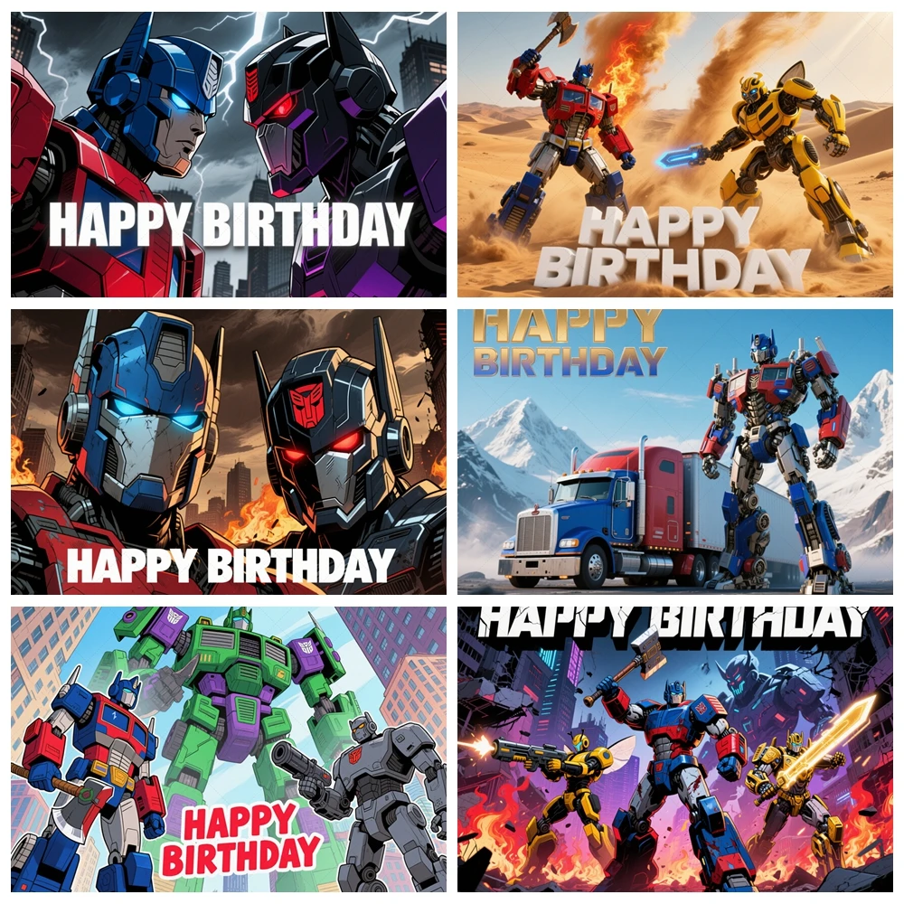 Transformers Party Background Custom Cartoon Movie Theme Boys Children Birthday Decorations Surprise Party Photo Backdrop Props
Transformers Party Background Custom Cartoon Movie Theme Boys Children Birthday Decorations Surprise Party Photo Backdrop Props