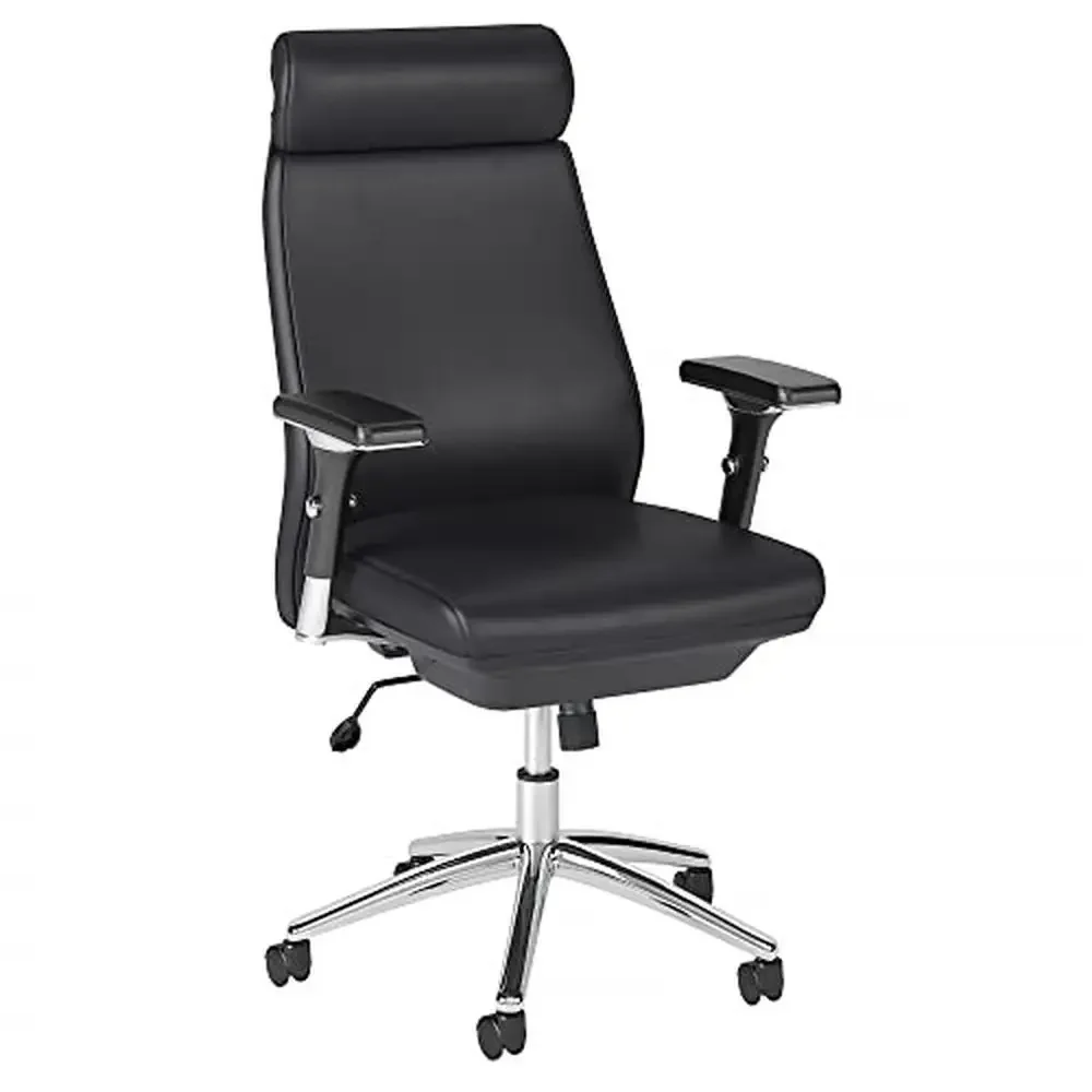 Adjustable High Back Leather Executive Office Chair with 4-Way Armrests and Lumbar Support Black Metropolis Chair 4-Way Armrests
Adjustable High Back Leather Executive Office Chair with 4-Way Armrests and Lumbar Support Black Metropolis Chair 4-Way Armrests