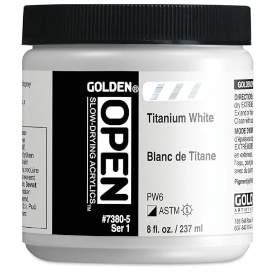OPEN Acrylic Color - 8 oz. Jar - Titanium White
OPEN Acrylic Color - 8 oz. Jar - Titanium White