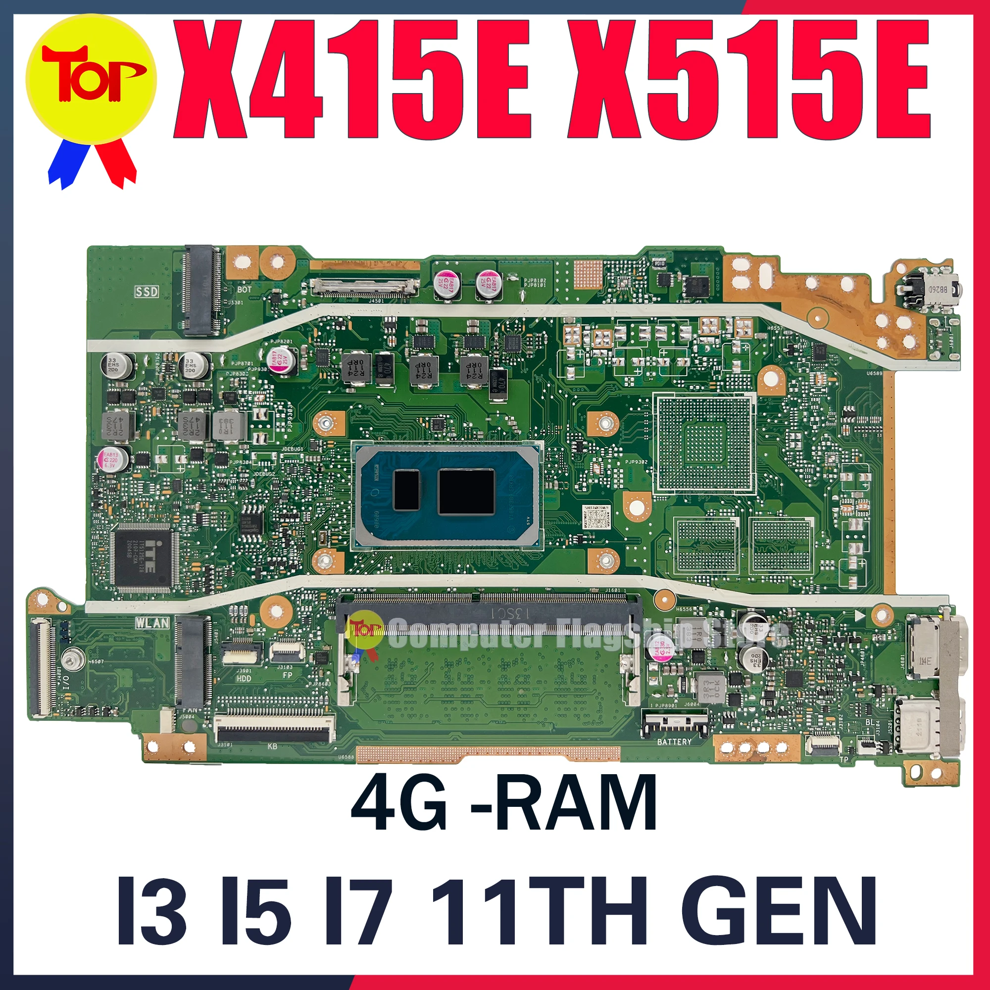 Материнская плата X415E для ноутбука ASUS X515EA X515E X415EA F415EA F515EA X415EP A416EP A516EP A516EA I3 I5 I7 4G, материнская плата 100% Testd
Материнская плата X415E для ноутбука ASUS X515EA X515E X415EA F415EA F515EA X415EP A416EP A516EP A516EA I3 I5 I7 4G, материнская плата 100% Testd