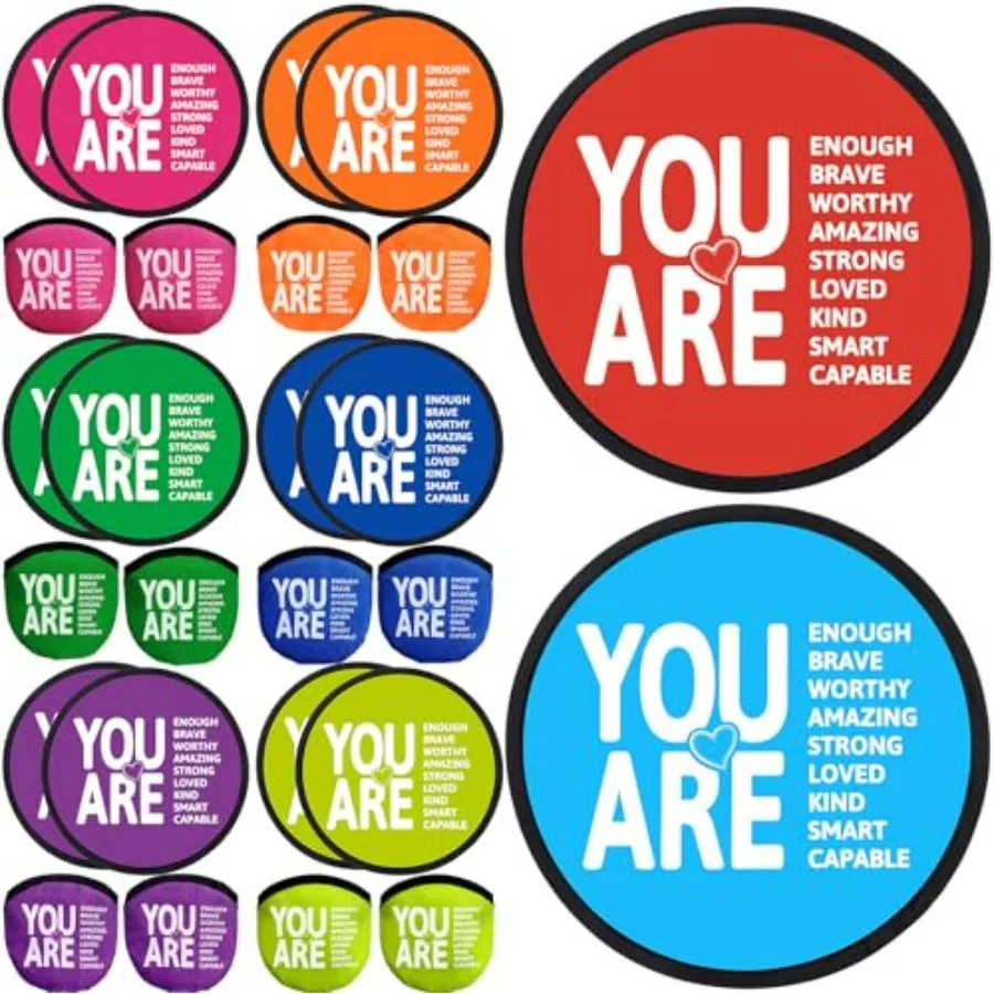 End of Year Gifts for 16Pcs Foldable Flying Disc Fans Students Inspirational Flying Discs with Bag Motivational Summer Outdoor
End of Year Gifts for 16Pcs Foldable Flying Disc Fans Students Inspirational Flying Discs with Bag Motivational Summer Outdoor