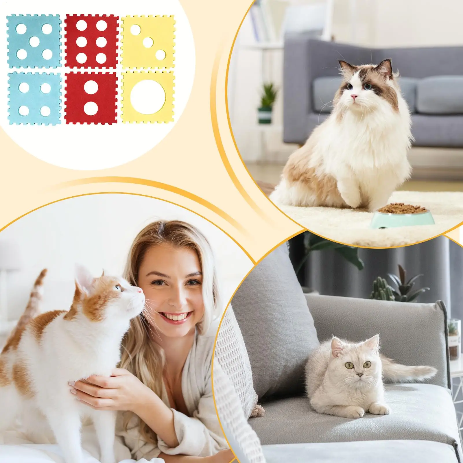 Kitten Tunnel Mental Enrichment House Toy With Interactive Peephole Pet Tunnel Fit Under 12 Lbs For Exercise Training Tool
Kitten Tunnel Mental Enrichment House Toy With Interactive Peephole Pet Tunnel Fit Under 12 Lbs For Exercise Training Tool