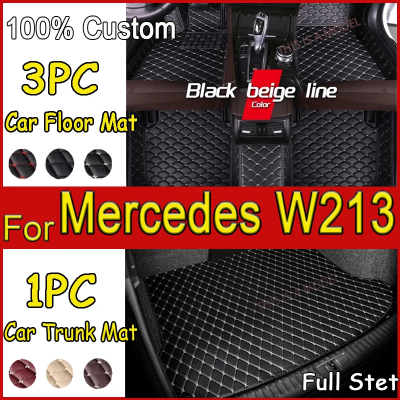 Автомобильные коврики для Mercedes W213 2017-2020, Прямая поставка, аксессуары для салона автомобиля, кожаные коврики, коврики, подкладки для ног
Автомобильные коврики для Mercedes W213 2017-2020, Прямая поставка, аксессуары для салона автомобиля, кожаные коврики, коврики, подкладки для ног