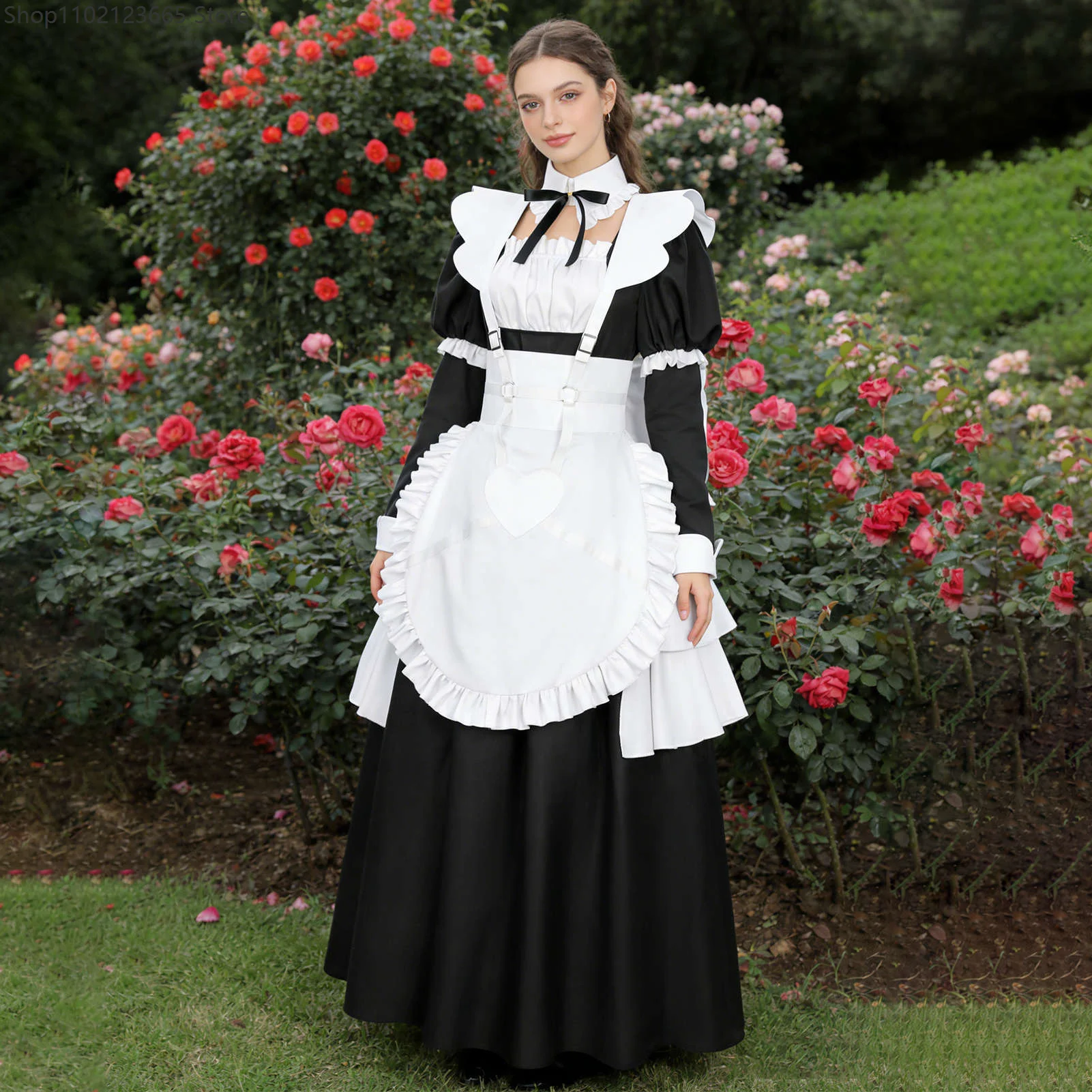 British Noble Roleplay Costume Women's Long-sleeve Japanese-style Cute Waitress Coffee Maid Uniform Party Carnival Anime Dress
British Noble Roleplay Costume Women's Long-sleeve Japanese-style Cute Waitress Coffee Maid Uniform Party Carnival Anime Dress