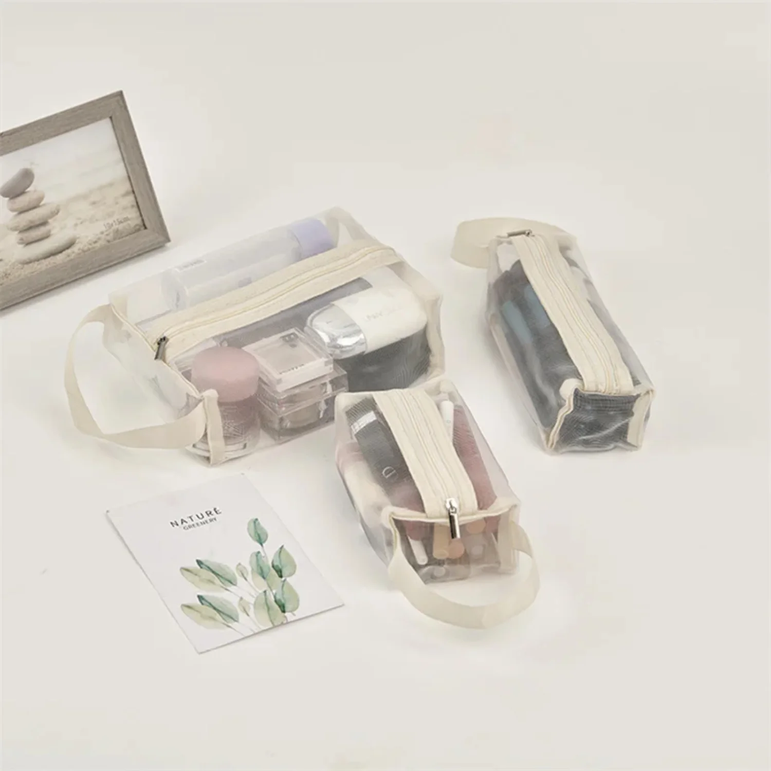 Mesh Transparent Cosmetic Bags Small Large Clear Black Makeup Portable Travel Organizer Lipstick Pouch
Mesh Transparent Cosmetic Bags Small Large Clear Black Makeup Portable Travel Organizer Lipstick Pouch