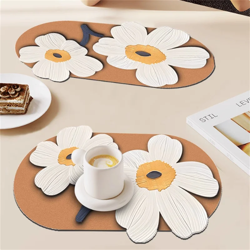 2Pcs Nordic 3D Small Flower Western PU Leather Mat Waterproof Oil-Proof Dining Table Plate Utensil Insulation Mat for Home
2Pcs Nordic 3D Small Flower Western PU Leather Mat Waterproof Oil-Proof Dining Table Plate Utensil Insulation Mat for Home