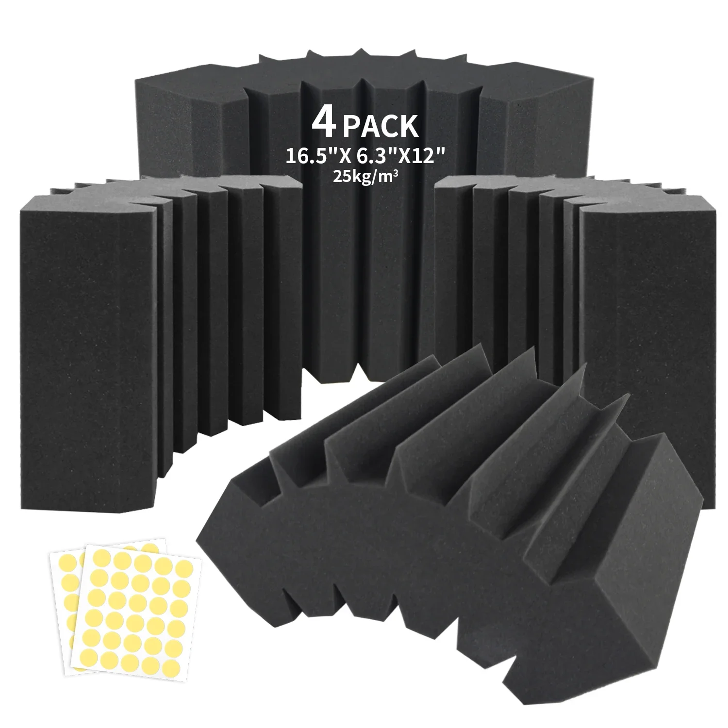Focusound 4PCS Acoustic Panels Corner Sound-absorbing Panels High Density Soundproofing Foam for Corners/Home/Studio/Office
Focusound 4PCS Acoustic Panels Corner Sound-absorbing Panels High Density Soundproofing Foam for Corners/Home/Studio/Office