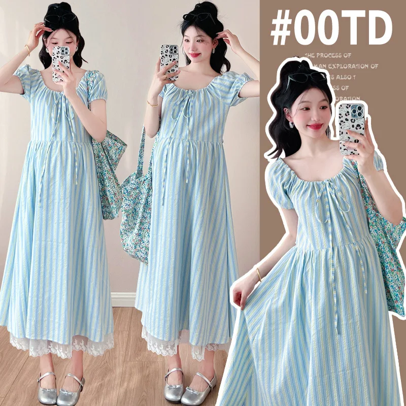Pregnant Women's Summer Dress, College Style Short Sleeved Striped Dress, Fashionable and Fresh Summer Pregnant Women's Dress
Pregnant Women's Summer Dress, College Style Short Sleeved Striped Dress, Fashionable and Fresh Summer Pregnant Women's Dress