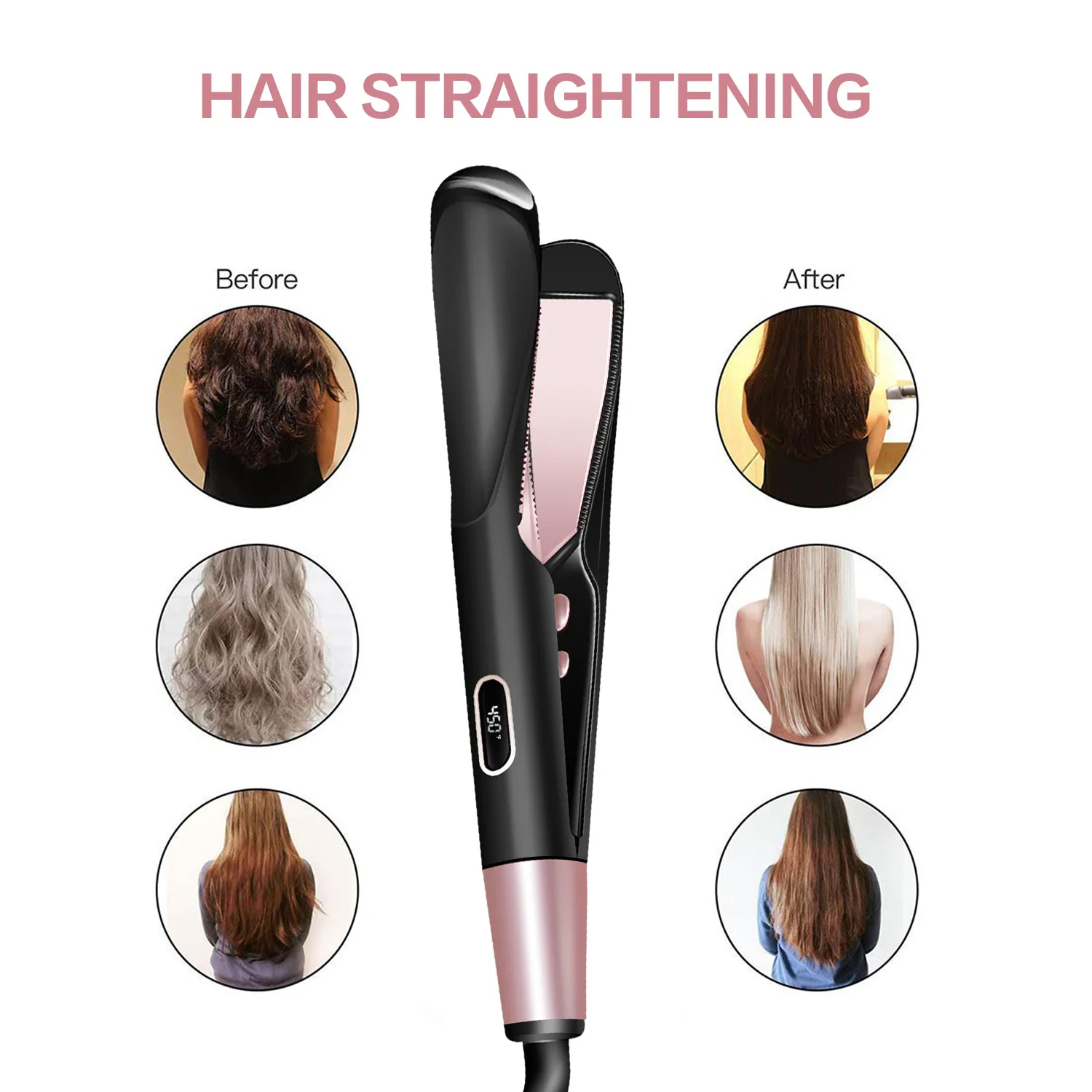 2 In 1 Curling And Straightening Twist Iron Splint Professional Negative Ion Flat Iron Instant Heating Hair Straightener&Curler
2 In 1 Curling And Straightening Twist Iron Splint Professional Negative Ion Flat Iron Instant Heating Hair Straightener&Curler